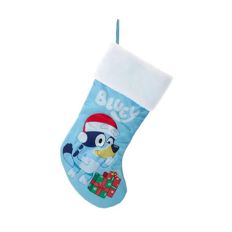 Bluey with Present Christmas Stocking, 19 Inches, 1 Count