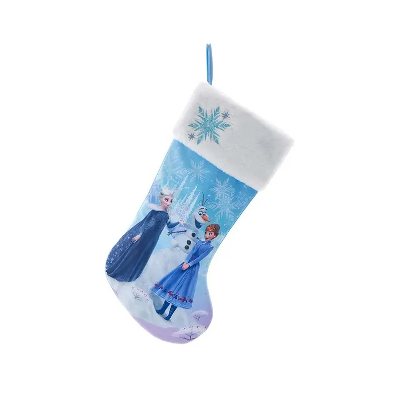 Disney Frozen Christmas Stocking with Embroidery, 19 Inches, 1 Count