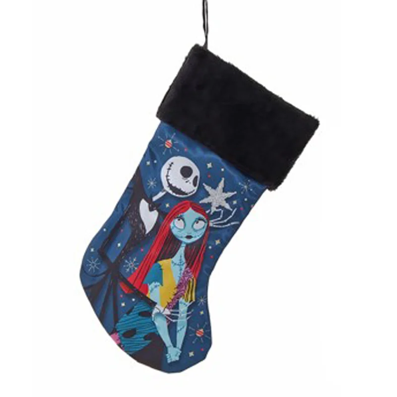 Disney, The Nightmare Before Christmas, Jack and Sally Christmas Stocking, 19 Inches, 1 Count