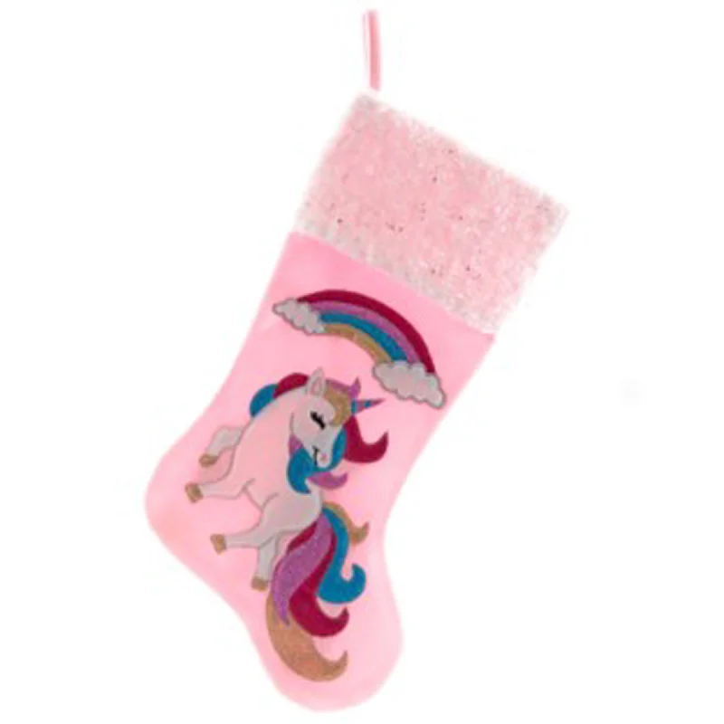 Pastel Unicorn Christmas Stocking, 20 Inches, 1 Count